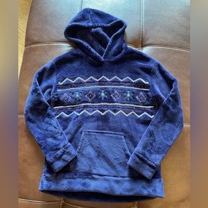 Frozen snowflake fleece hoodie